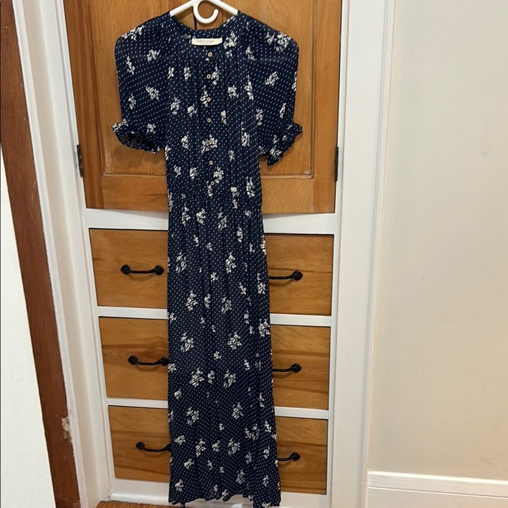 Christy Dawn Navy floral dress